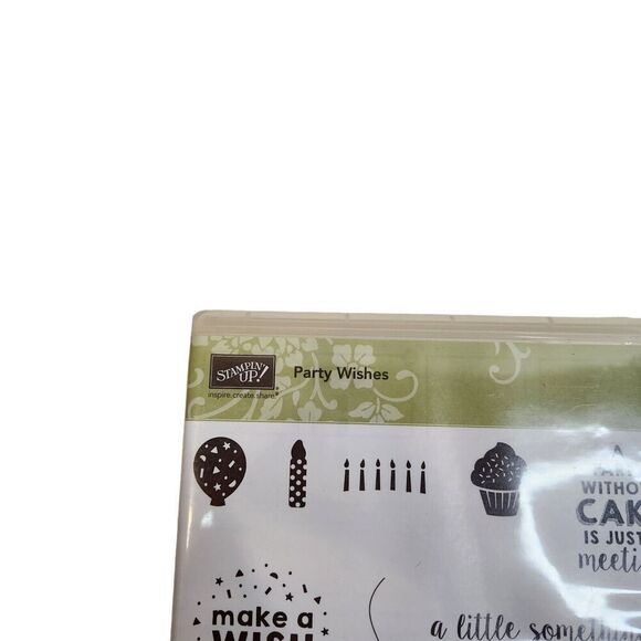Stampin' Up! PARTY‎ WISHES Stamp Set & PARTY POP-UP Dies Birthday Cake Balloon - Picture 3 of 6